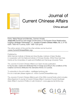 Realpolitik Dynamics and Image Construction in the Russia