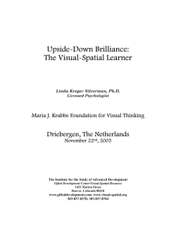 Upside Down Brilliance - Alternative Teaching Strategy Center