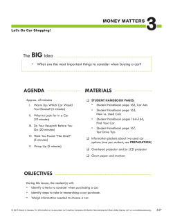 Let`s Go Car Shopping