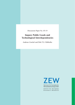 Impure Public Goods and Technological Interdependencies