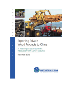Exporting Washington wood products to China