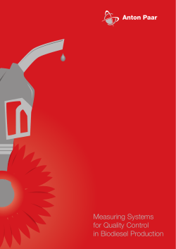 Measuring Systems for Quality Control in - Anton