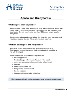 Apnea and Bradycardia - Hamilton Health Sciences