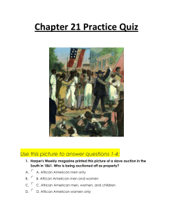 Chapter 21 Practice Quiz