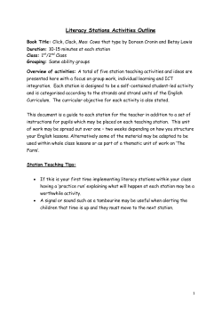 Click Clack Moo Station Teaching