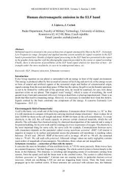 Human electromagnetic emission in the ELF band