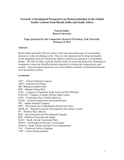 Towards a Sociological Perspective on