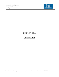 public spa - City of Mississauga