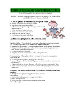 third grade - Morrison Public Schools