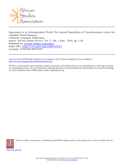 Dependence in an Interdependent World: The Limited Possibilities