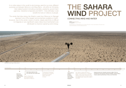 The Sahara Wind Project. Article on Revolve