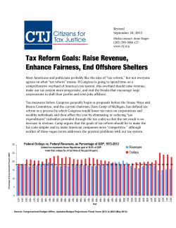 Tax Reform Goals - Citizens for Tax Justice