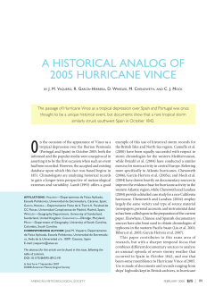 a historical analog of 2005 hurricane vince - E