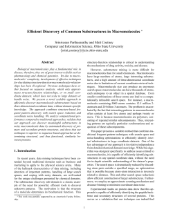 Efficient Discovery of Common Substructures in Macromolecules