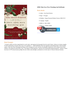 Their Eyes Were Watching God Full Reads