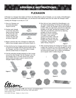 FLEXAGON ASSEMBLY INSTRUCTIONS