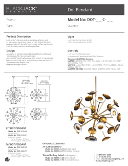 Dot Pendant - BlackJack Lighting