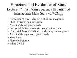 Structure and Evolution of Stars