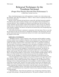 Rehearsal Tech for Trombone, Mark Britt