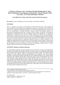 A Measure of Intense Active Tectonism Through Manifestation of