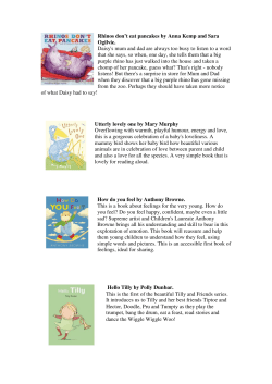 Rhinos don`t eat pancakes by Anna Kemp and Sara Ogilvie. Daisy`s