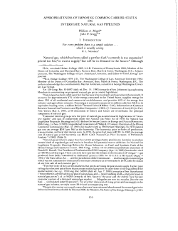 Appropriateness of Imposing Common Carrier Status on Interstate