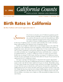 Birth Rates in California - Public Policy Institute of California