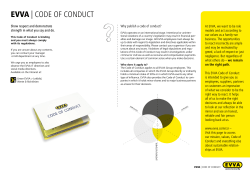EVVA | CODE OF CONDUCT