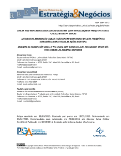 linear and nonlinear association measures with intraday/high