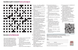 Guardian cryptic crossword Easter prize jigsaw No