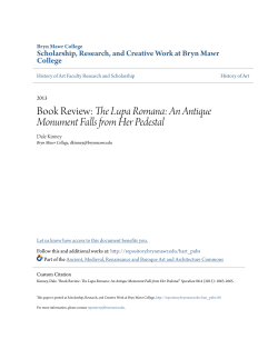 Book Review: The Lupa Romana - Bryn Mawr`s Repository for