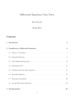 MAT348: Ordinary Differential Equations