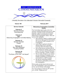 READ - Adirondack Unitarian Universalist Community