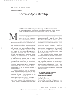 Grammar Apprenticeship