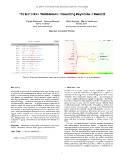 The NETSPEAK WORDGRAPH: Visualizing Keywords in Context