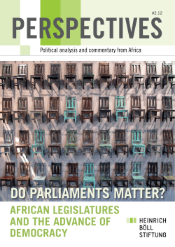 Do parliamenTs maTTer? - Heinrich Boell Foundation