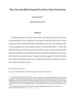 The Costs and Beliefs Implied by Direct Stock Ownership