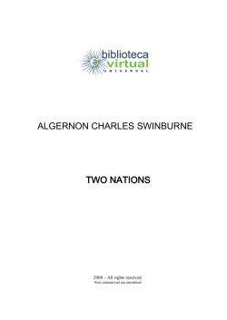 algernon charles swinburne two nations