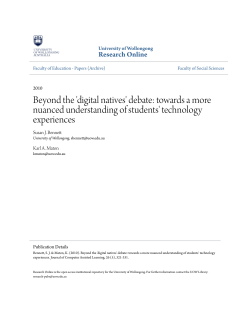 Beyond the `digital natives` debate: towards a