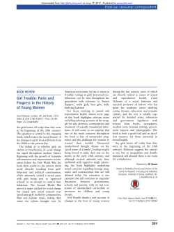 Girl Trouble: Panic and Progress in the History of Young Women