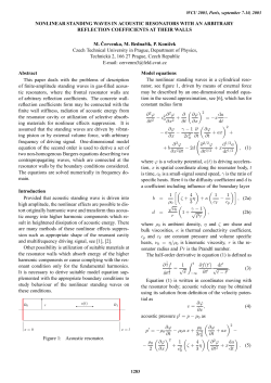Nonlinear standing waves in acoustic resonators with an arbitrary
