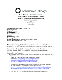 Son Jarocho from Veracruz: Exploration of Music and Dance Forms