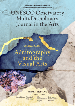 Landscape as metaphor/metonymy for classroom spaces: an a/r/to