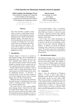 A Web Interface for Diachronic Semantic Search in Spanish