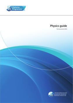 Physics guide - Holy Heart of Mary High School