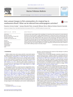 Inter-annual changes in fish communities of a tropical bay in