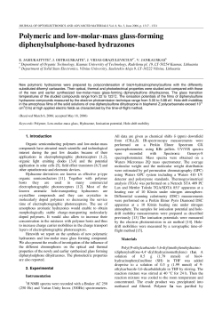 Polymeric and low-molar-mass glass