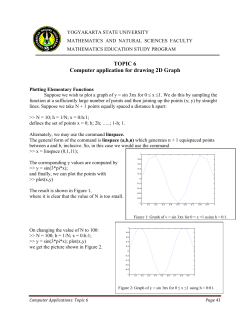 TOPIC 6 Computer application for drawing 2D Graph