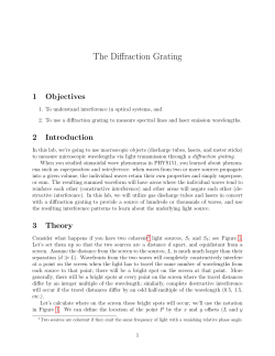 The Diffraction Grating