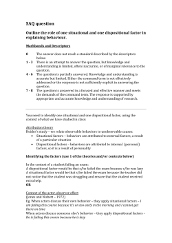 IB Psych rubric SAQ attribution theory